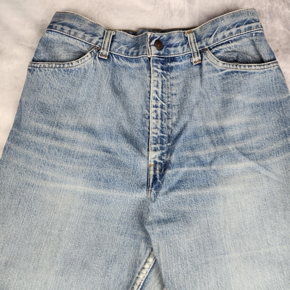 Levis Jeans Womens Size 26 Flare Leg Orange Tab Light Wash Blue Denim Pants - Picture 4 of 15